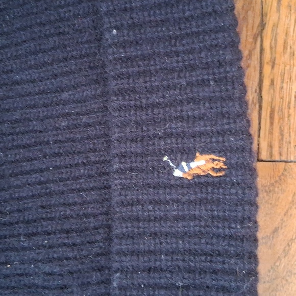 Polo by Ralph Lauren Black & Blue Knit Beanie Set - Picture 4 of 4